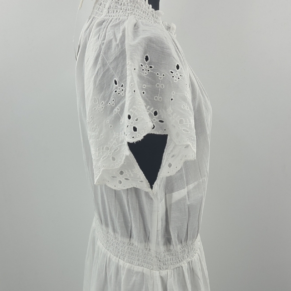 H&M White Dress With Lace And  Eyelet Detail NWT - Picture 9 of 16